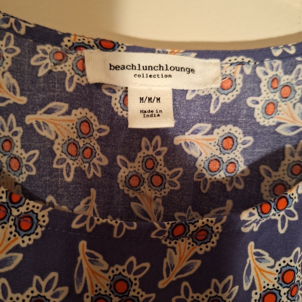Beachlunchlounge Floral Paisley Maxi Dress Ladies Medium Lightweight Hippie Boho - Picture 6 of 8